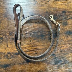 Coach Brown Patterned Dog Leash